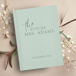 Bachelorette Party Guest Book Letters to the Bride to Be Journal Gift for Bridal Shower Bachelorette Party Scrapbook Future Mrs. Custom Name