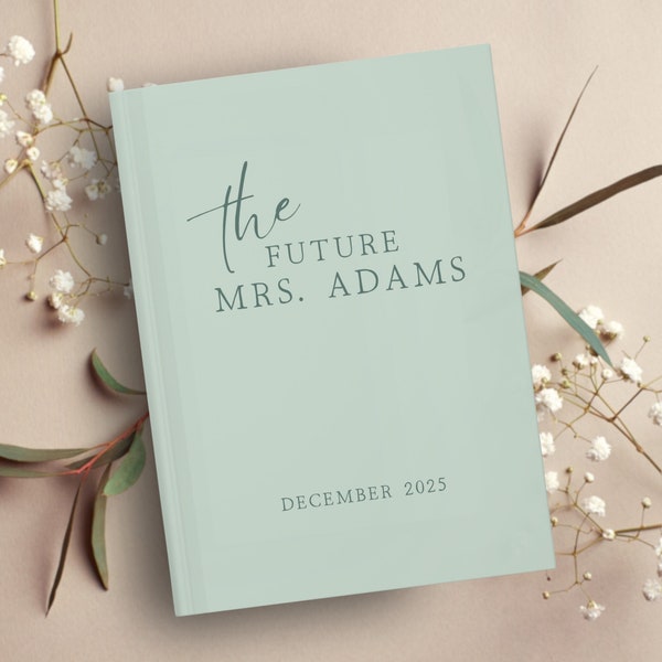 Bachelorette Party Guest Book Letters to the Bride to Be Journal Gift for Bridal Shower Bachelorette Party Scrapbook Future Mrs. Custom Name