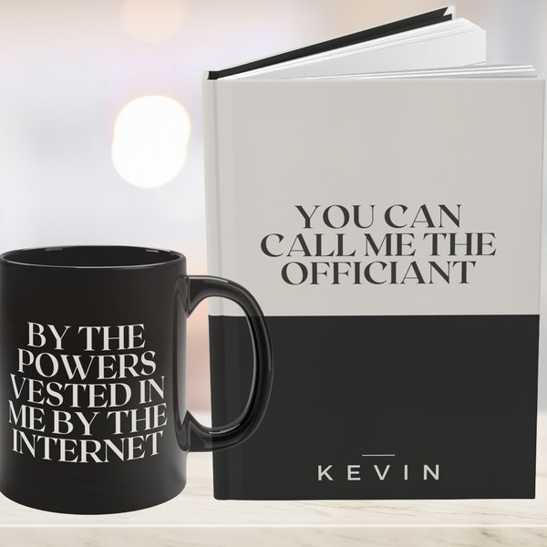 Personalized Officiant gift, Officiant proposal gifts, Officiant book, Officiant mug, Officiant proposal card, Officiant gift for men women
