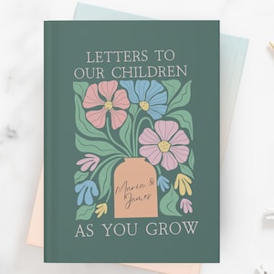 Cartas a los niños Diario Cumpleaños Recuerdo Diario Libro de recuerdos personalizado Nuevo regalo de baby shower para la nueva mamá Padre de niños pequeños
