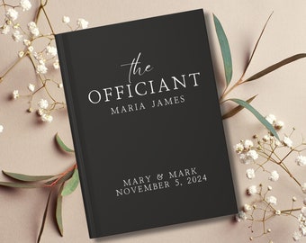 Personalized wedding officiant journal thank you gift officiant proposal bundle box for men women friend officiant customized book with name