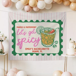 Pikantne Margs i Małżeństwo Bachelorette Party Photo Background Personalizowany Margarita Tapestry Baner Bach Party Dekoracja Margs i Małżeństwa zdjęcie 2