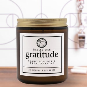 Vela para treinador de basquete, presentes para equipe de basquete, mamãe, cartão de final de temporada para meninas, meninos, gerente de basquete, treinador, obrigado, presentes da equipe