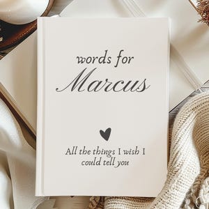 Diario de duelo personalizado, obsequio de simpatía, pérdida del esposo, cartas de mi esposa para mi esposo, obsequio conmemorativo, obsequio de simpatía personalizado, obsequio de condolencia