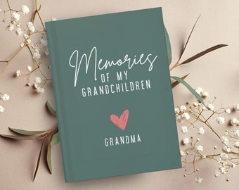 Personalized Grandparents Memory Book Journal for Grandma Grandpa Gift from Grandkids New Nana Papa Gifts Christmas Mother&#39;s Day Notebook