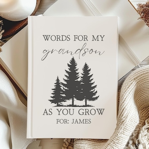 Cartas personalizadas para mi nieto, diario, regalo de recuerdos de la abuela, libro de recuerdos personalizado del legado del abuelo, cuaderno de recuerdos para nietos