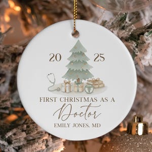 Doctor Christmas Ornament Gift for New Doctor Medical School Student Graduation Gifts Medical Student Christmas Ornament