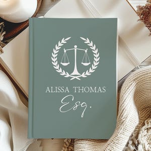 Custom Lawyer Journal Law School Graduation Gift Personalized New Lawyer Book Law School Student Juris Doctorate Lawyer Birthday Gift