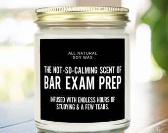 Funny Bar Exam Prep Gift Law School Student Graduate Candle Bar Prep Care Package Gift Idea Lawyer To Be Juris Doctor Graduation JD Grad