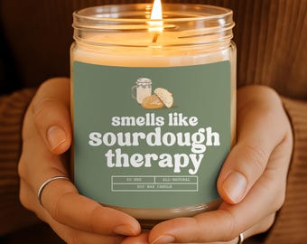 Funny Sourdough Bread Candle Sourdough Starter Gifts Baking Gift for Women Best Friend Bread Maker Candle Homesteading Gifts