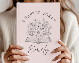 Chapter Forty Custom Journal Fortieth Birthday Gifts Personalized 40th Birthday Book Letters In My 40s Era Friend Birthday Gift for Her