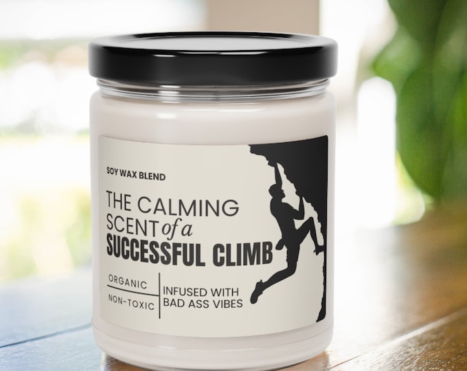 Rock Climbing Gift Funny Rock Climber Candle Gifts for Men Women Indoor Climbing Bouldering Present for Boyfriend Husband Birthday Party