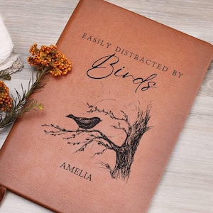 Personalized Birding Journal Bird Nerd Custom Gifts Funny Bird Watching Log Book Ornthinology Graduation Gift Birder Logbook Bird Lovers