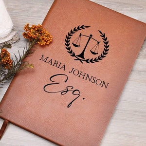 Custom Lawyer Journal Law School Graduation Gift Personalized New Lawyer Book Law School Student Juris Doctorate Lawyer Birthday Gift