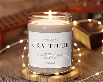 Nurse preceptor gift thank you candle for nurse preceptor nurse clinical supervisor end of rotation gift boss's day appreciation candle