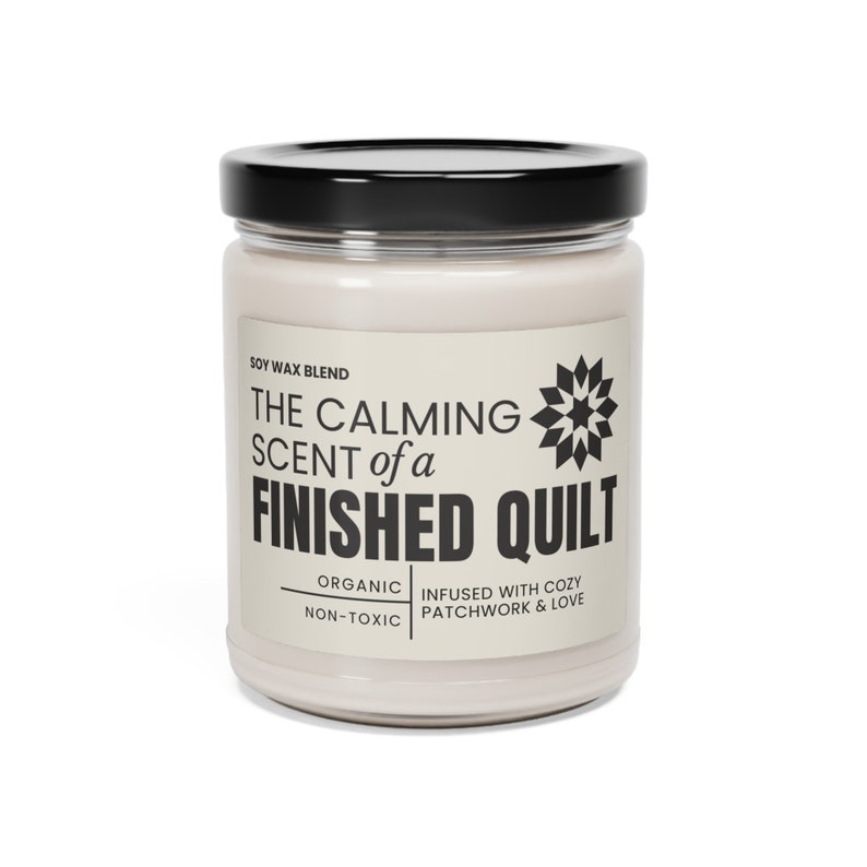 Quilt candle funny gift for quilter best friend daughter girlfriend present for sewciopath sewing lover quilt crafter mom gift christmas image 2