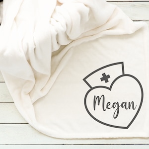 Personalized nurse blanket for graduation retirement coworker custom throw blanket for nursing student graduation APRN RN CNA
