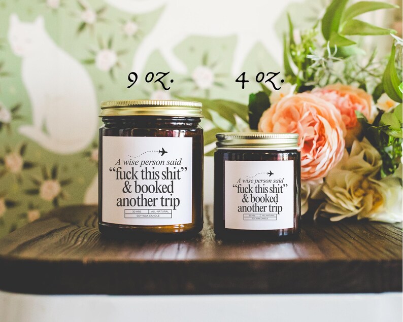 Travel Candle Gift Funny Adventure Candle Travel Lover Gift Planning Another Trip Candle Humorous Candle Travel Quote Travel Agent image 9