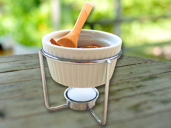 Mini Ceramic Simmer Pot With Metal Stand Simmer Pot Recipe Mix Kit