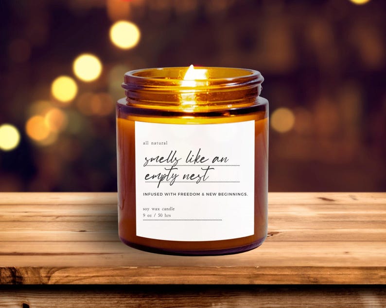 Empty nester soy wax candle gift empty nest club for parents graduating senior mom dad going to college going away school parents image 1