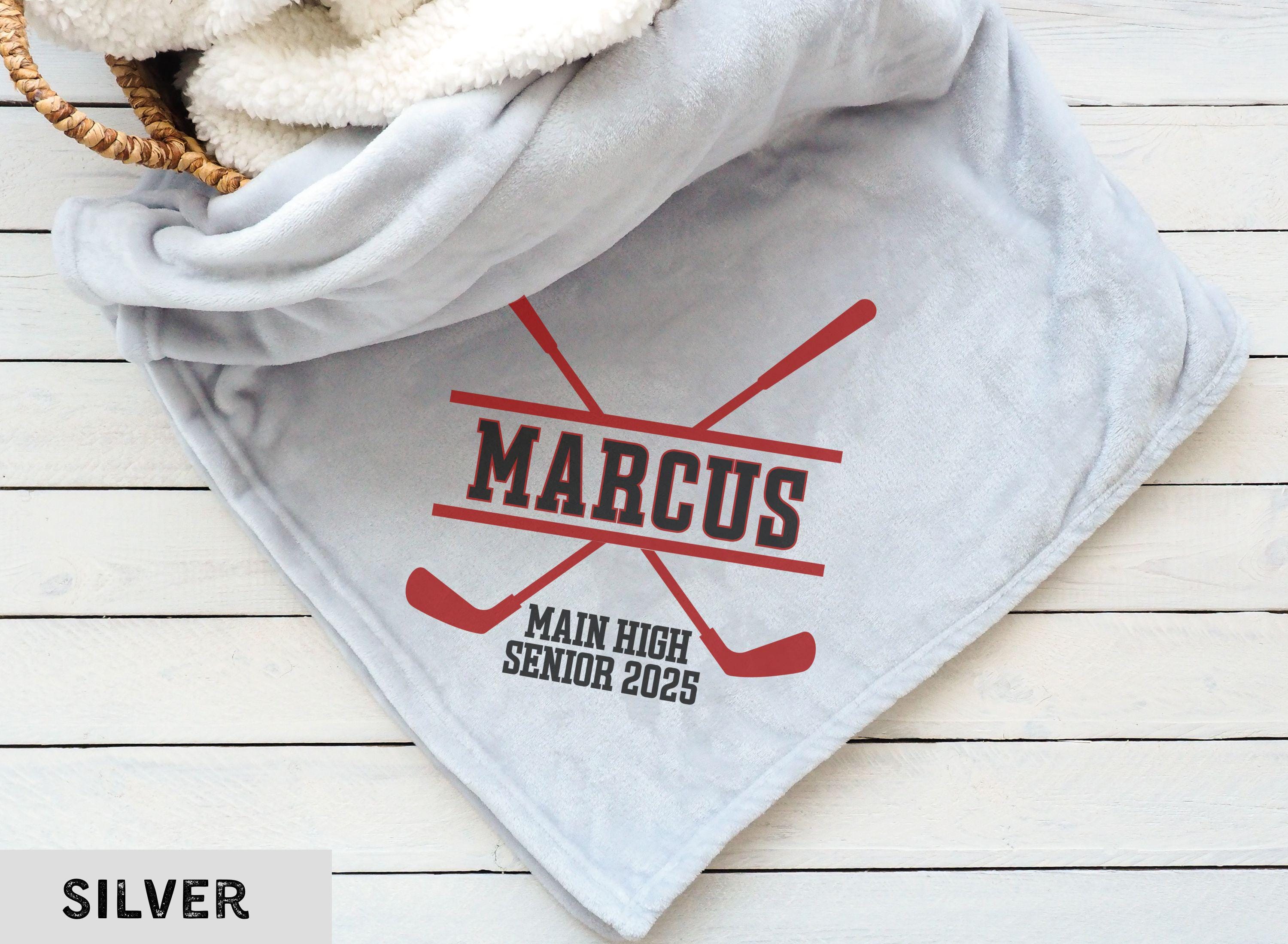 Personalized Golf Blanket Senior Night Gift for Golf Team Seniors Custom Blanket Graduation Girls Boys Golfer Coach Mom End of Season Gifts
