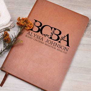 Journal d'examen BCBA Cadeau pour un nouveau conseil Analyste du comportement certifié Futur analyste du comportement appliqué ABA Cadeaux réussi l'examen Félicitations BCBA