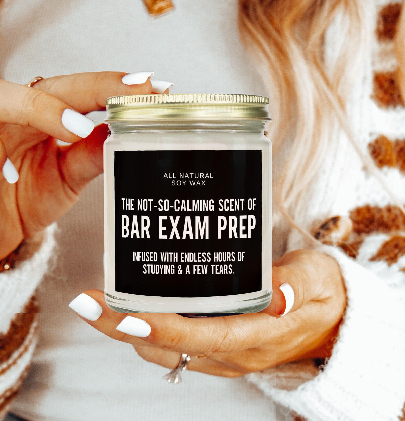 Funny Bar Exam Prep Gift Law School Student Graduate Candle Bar Prep ...