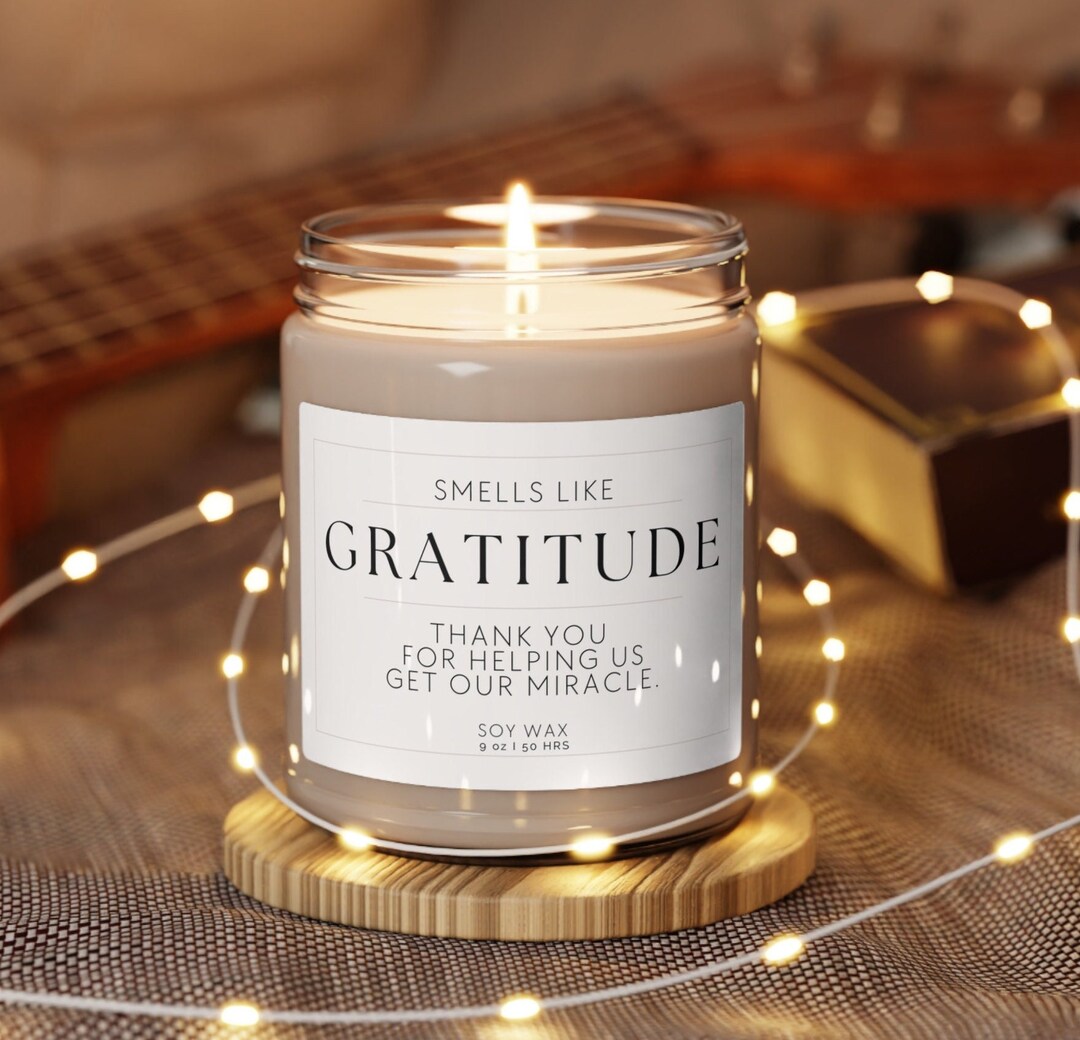 Infertility Doctor Thank You Candle Gift, Obgyn Obstetrician Gift for Ivf Iui Fertility, Thank