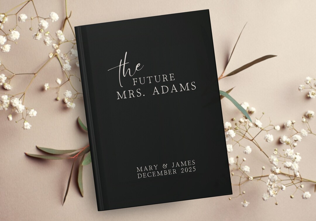 Future Mrs Personalized Journal Bridal Shower Guest Book Custom ...
