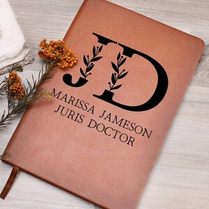 Custom Juris Doctor Gift Personalized Law School Graduation Journal JD New Lawyer To Be Gift Bar Exam Prep Law Student Graduate Notebook