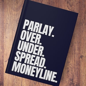 Sportwetter-Notizbuch Parlay in Verlauf Lustiges Sportglücksspiel Geschenk für Freund Ehemann Sportbets-Tracker-Buch Glücksspielgeschenke Männer