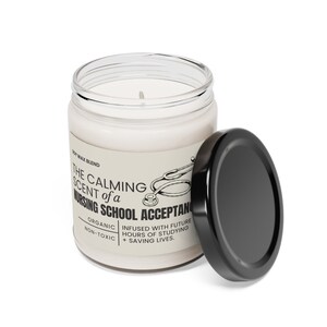 Nursing School Acceptance Candle Gift for Future Nurse Congratulations for Son Daughter Coworker Nursing Student Acceptance Gift RN APRN image 3