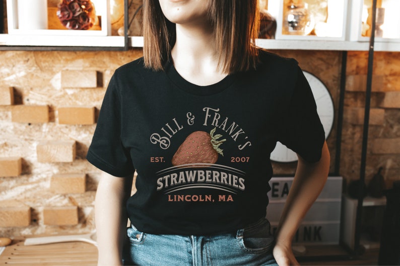 Bill and Frank Strawberry Shirt, TLOU Shirt, Strawberries Shirt, The Last Of Us Gift, Bill and Frank Fan Tee, Gamer Shirt, TLOU Unisex Tee image 5