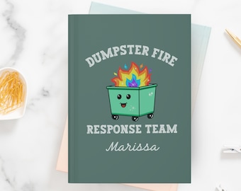 Emotional Support Dumpster Fire Gifts - Dumpster Fire Zen Garden - Affirmation Cards