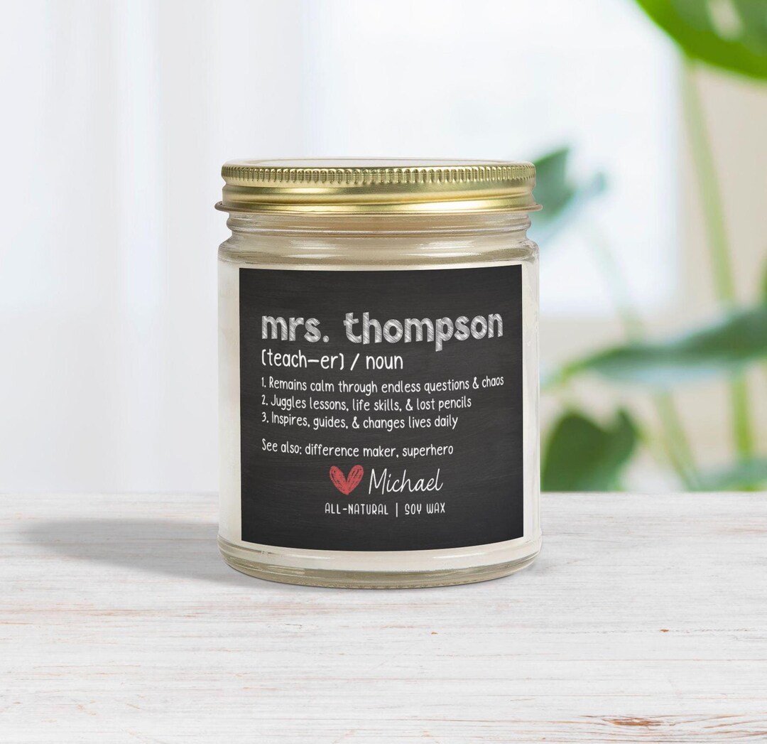 Personalized Funny Teacher Candle Gift Smells Like Summer Break Candle ...