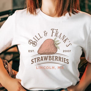 Bill and Frank Strawberry Shirt, TLOU Shirt, Strawberries Shirt, The Last Of Us Gift, Bill and Frank Fan Tee, Gamer Shirt, TLOU Unisex Tee image 3