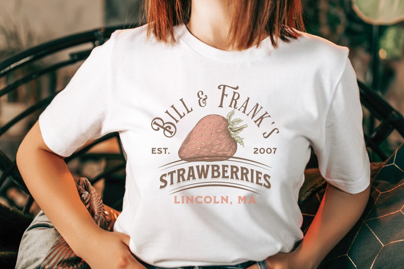 Bill and Frank Strawberry Shirt, TLOU Shirt, Strawberries Shirt, The Last Of Us Gift, Bill and Frank Fan Tee, Gamer Shirt, TLOU Unisex Tee image 3