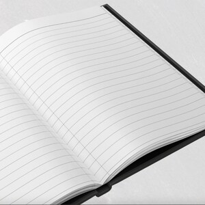 Libro personalizado de notas de ceremonia de Toile de Jouy francés para oficiantes, regalo de agradecimiento en azul polvoriento, caja de propuesta para oficiantes de bodas, diario para oficiantes, regalo. imagen 6