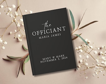 Personalized wedding officiant journal thank you gift officiant proposal bundle box for men women friend officiant customized book with name