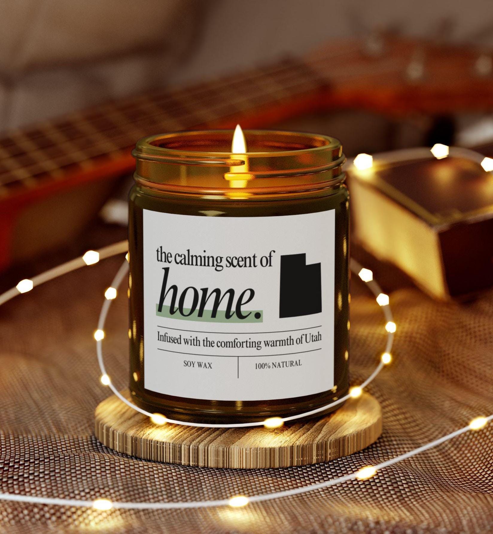 Utah Kerze Riecht wie zu Hause Geschenk Umzug nach Utah Einweihungsparty Kerze Abschiedsgeschenk Freund Umzug Heimweh Geschenke Neues Haus Wohnung