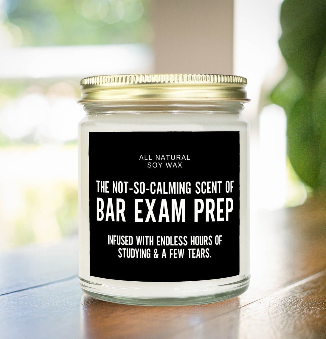 Funny Bar Exam Prep Gift Law School Student Graduate Candle Bar Prep ...