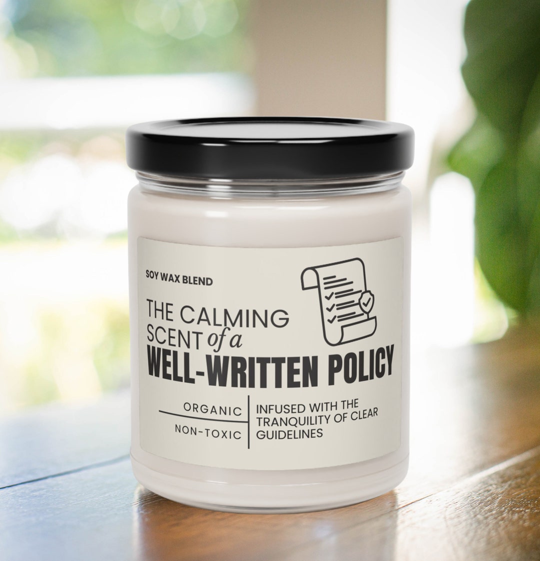 Funny Policy Candle HR Coworker Gifts Project Manager Candle Human ...