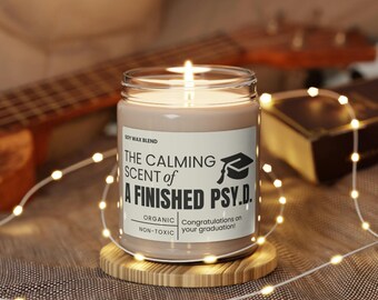 Psy.D. 卒業祝い、博士号卒業祝い、PsyD 卒業キャンドル、新任医師への贈り物、心理学博士号卒業生、新任 PsyD 卒業生