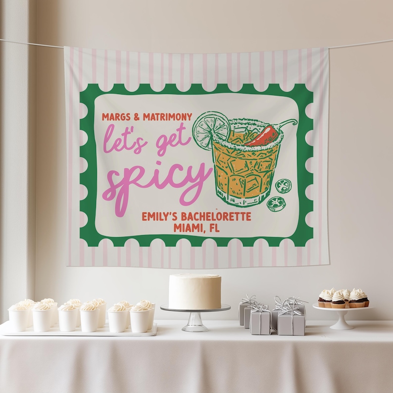 Pikantne Margs i Małżeństwo Bachelorette Party Photo Background Personalizowany Margarita Tapestry Baner Bach Party Dekoracja Margs i Małżeństwa zdjęcie 3