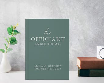 Personalized wedding officiant journal thank you gift officiant proposal bundle box for men women friend officiant customized book with name