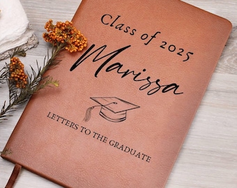 Personalized Graduation Party Guest Book Custom Graduate Memory Journal Customized Advice for Grad Notebook His Her Graduation Keepsake Gift