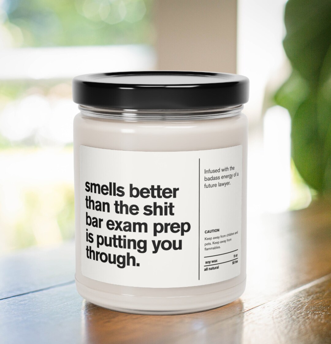 Funny Bar Exam Prep Gift Law School Student Graduate Candle Bar Prep ...