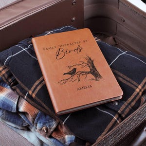 Personalized Birding Journal Bird Nerd Custom Gifts Funny Bird Watching Log Book Ornthinology Graduation Gift Birder Logbook Bird Lovers image 6