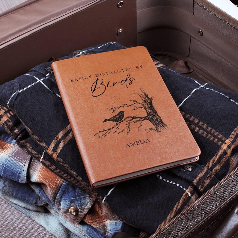 Personalized Birding Journal Bird Nerd Custom Gifts Funny Bird Watching Log Book Ornthinology Graduation Gift Birder Logbook Bird Lovers image 6