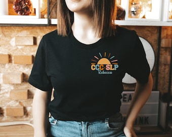 Camisa CCC-SLP, regalo SLP, camisa de patólogo del habla y lenguaje, regalo de terapeuta del habla, camisa slpa, camisa de terapeuta del habla, regalo de graduación slp